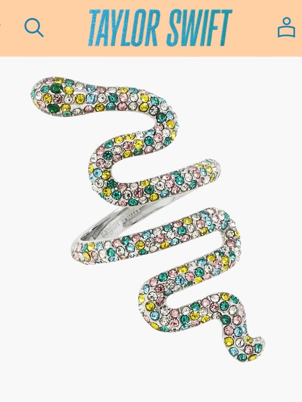 🖤 Reputation Snake Ring Size 6 🖤